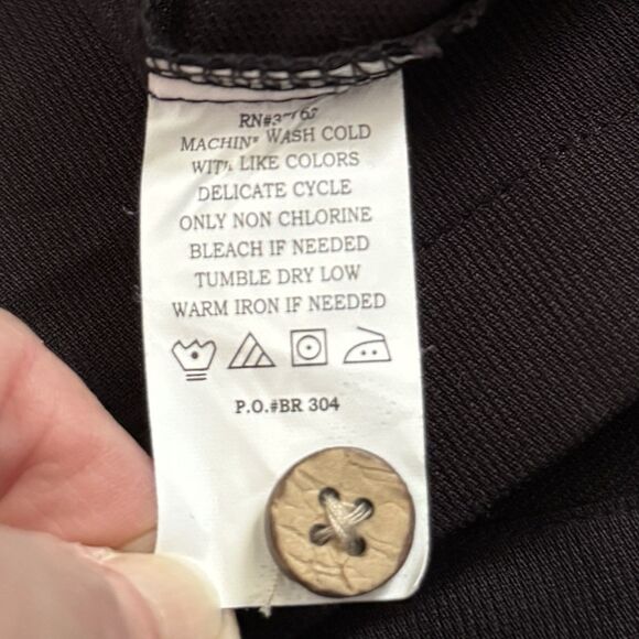 CUBAVERA Dos Equis XX Embroidered Black Shirt Pocket Size Medium NWT - Picture 8 of 13